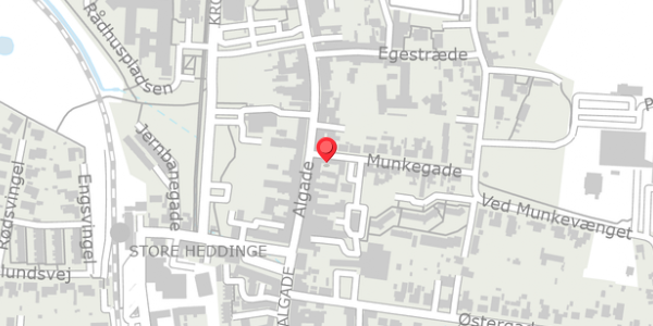 Trafikstøjkort på Munkegade 2, 4660 Store Heddinge