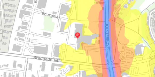 Trafikstøjkort på Energivej 9, 7600 Struer