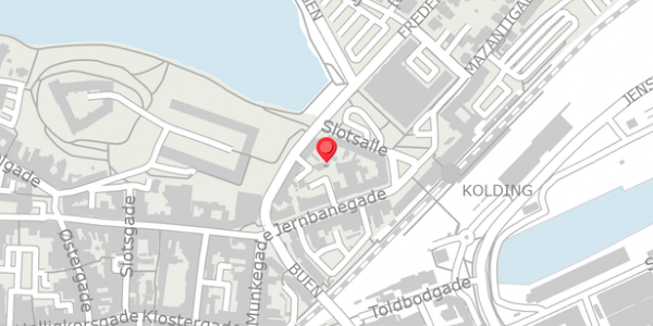 Trafikstøjkort på Fredericiagade 16A, . , 6000 Kolding