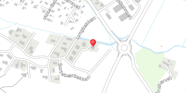 Trafikstøjkort på Sortebærbakken 9A, 7700 Thisted