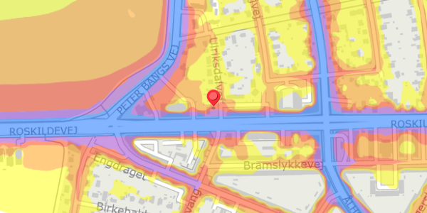 Trafikstøjkort på Ulriksdalvej 1, . , 2500 Valby