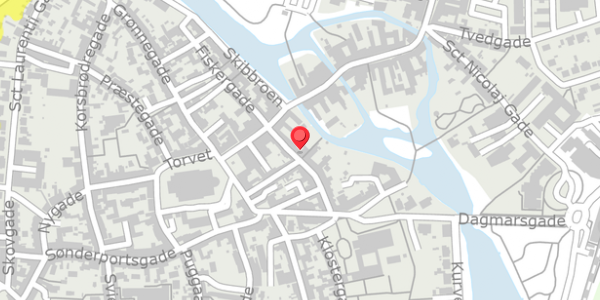 Trafikstøjkort på Sortebrødregade 5, 6760 Ribe