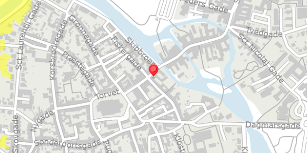 Trafikstøjkort på Overdammen 10, . , 6760 Ribe