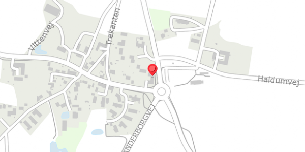 Trafikstøjkort på Skanderborgvej 152B, 8382 Hinnerup