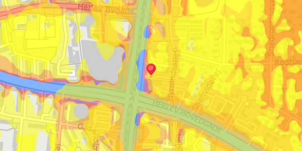 Trafikstøjkort på Herlev Ringvej 4, 2730 Herlev
