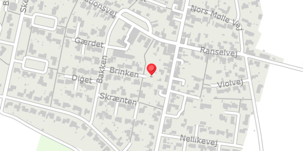 Trafikstøjkort på Brinken 7, 7700 Thisted