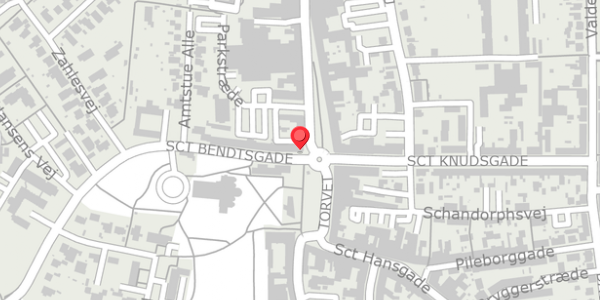 Trafikstøjkort på Sct Bendtsgade 2, . , 4100 Ringsted