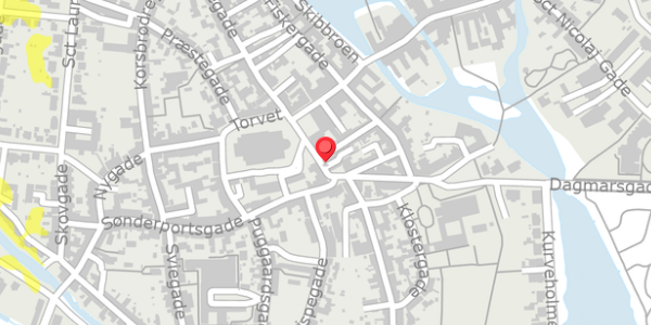 Trafikstøjkort på Stenbogade 1, 6760 Ribe
