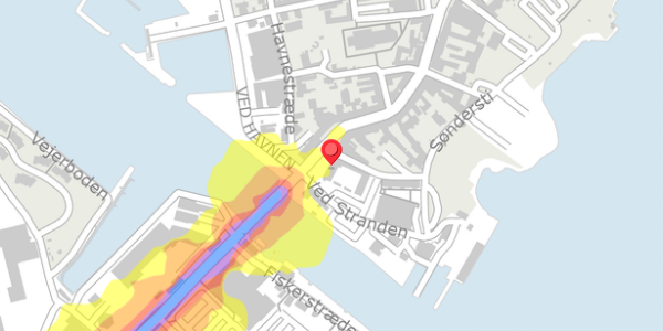 Trafikstøjkort på Storegade 4A, 4780 Stege