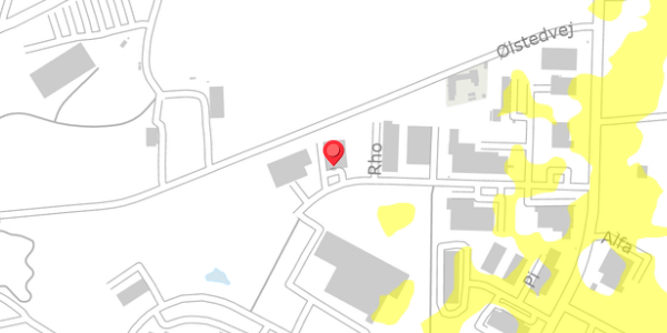 Trafikstøjkort på Rho 16, 8382 Hinnerup