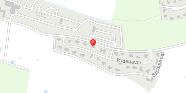 Trafikstøjkort på Podehaven 7, 6100 Haderslev