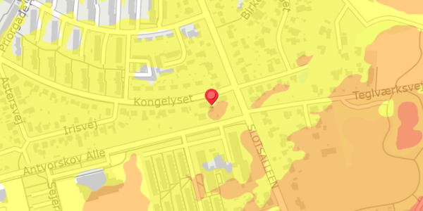 Trafikstøjkort på Kongelyset 3A, 4200 Slagelse
