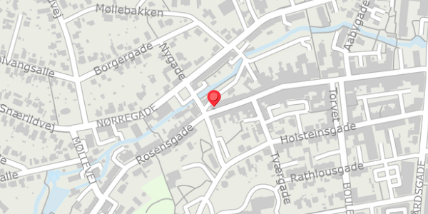 Trafikstøjkort på Rosensgade 50, 8300 Odder