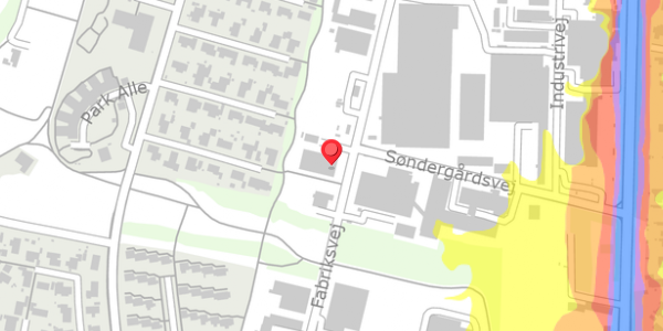 Trafikstøjkort på Fabriksvej 24, . , 7600 Struer