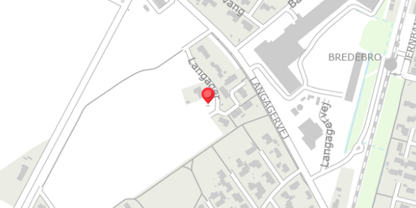 Trafikstøjkort på Langager 8, . , 6261 Bredebro
