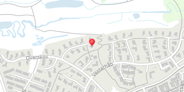 Trafikstøjkort på Overskov 24, 8300 Odder