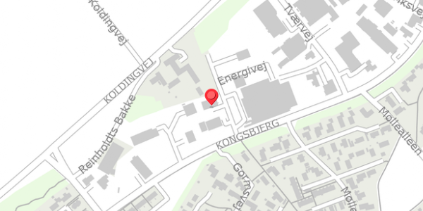 Trafikstøjkort på Energivej 3, 6640 Lunderskov