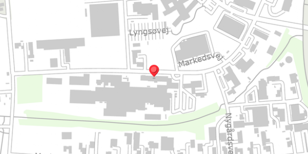 Trafikstøjkort på Markedsvej 21, 9600 Aars