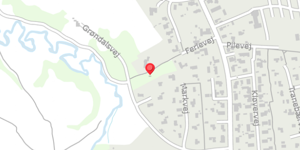 Trafikstøjkort på Ferievej 9, 9881 Bindslev