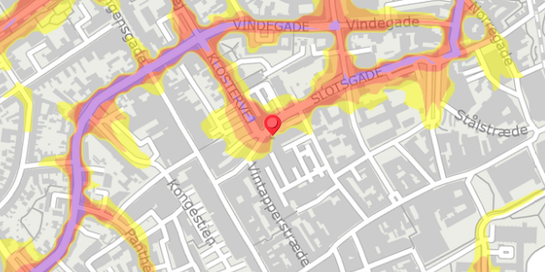 Trafikstøjkort på Slotsgade 18, . , 5000 Odense C