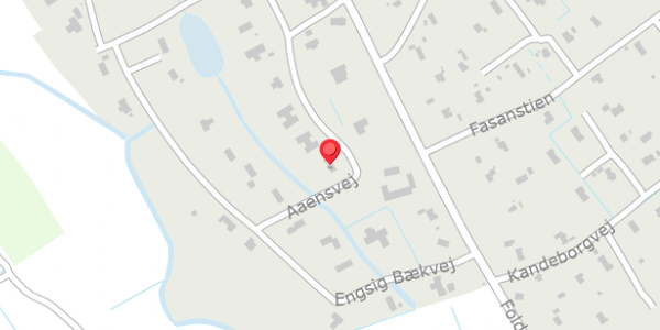 Trafikstøjkort på Aaensvej 23, 9981 Jerup