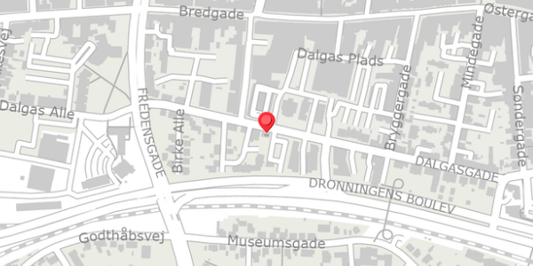 Trafikstøjkort på Dalgasgade 35A, . , 7400 Herning