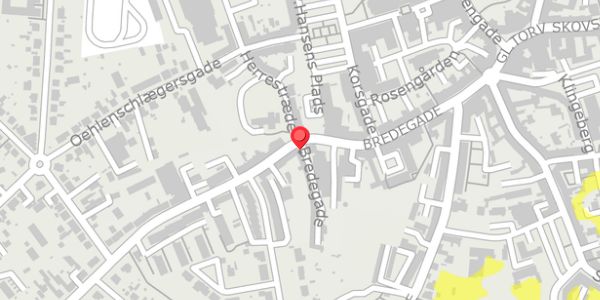 Trafikstøjkort på Bredegade 15, . , 4200 Slagelse