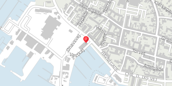 Trafikstøjkort på Havnegade 3, 5600 Faaborg