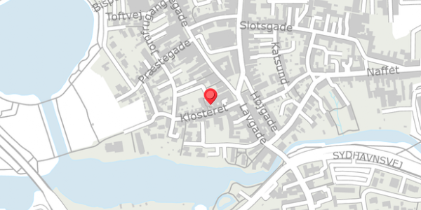 Trafikstøjkort på Klosteret 6B, 6100 Haderslev