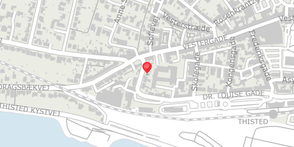 Trafikstøjkort på Bryggerivej 7, 7700 Thisted