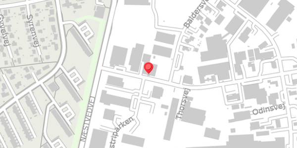 Trafikstøjkort på Thorsvej 3, 4100 Ringsted