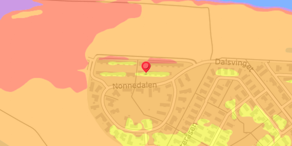 Trafikstøjkort på Nonnedalen 53B, . , 4100 Ringsted