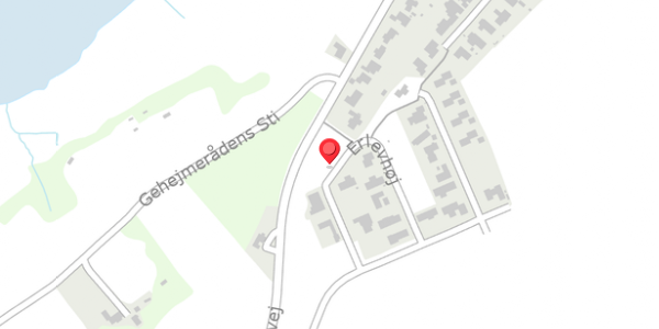 Trafikstøjkort på Erlevhøj 19, . , 6100 Haderslev
