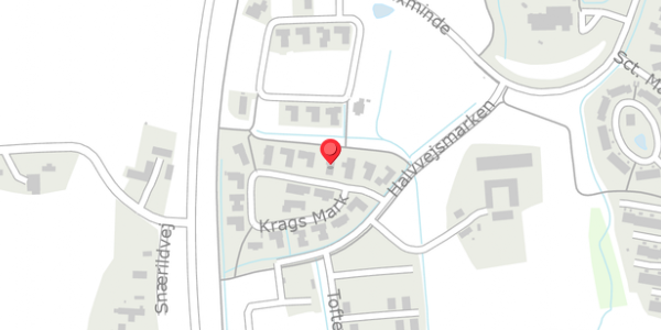 Trafikstøjkort på Krags Mark 8, 8300 Odder