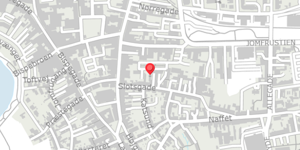 Trafikstøjkort på Slotsgade 13A, 6100 Haderslev