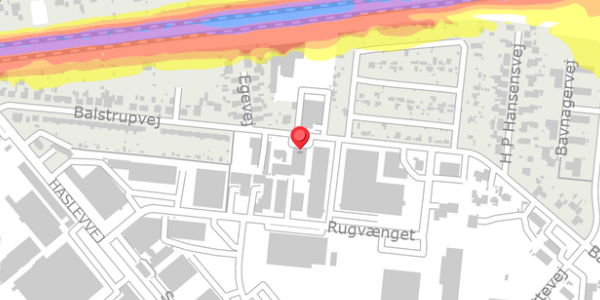 Trafikstøjkort på Balstrupvej 52, 4100 Ringsted