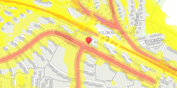 Trafikstøjkort på Solnavej 73, . , 2860 Søborg