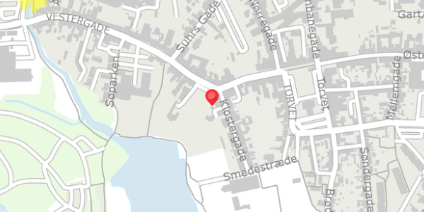 Trafikstøjkort på Vestergade 13, 4930 Maribo