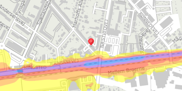 Trafikstøjkort på Brogade 47, 4100 Ringsted