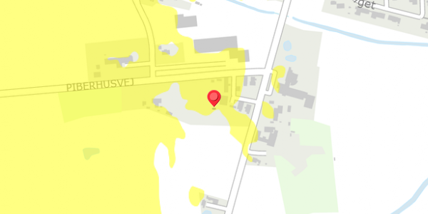 Trafikstøjkort på Piberhusvej 16D, . , 4690 Haslev