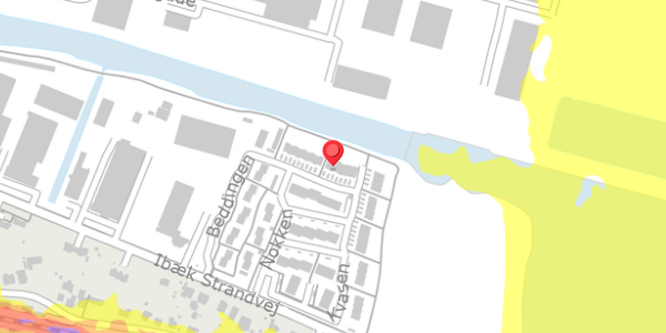 Trafikstøjkort på Beddingen 49, 7100 Vejle