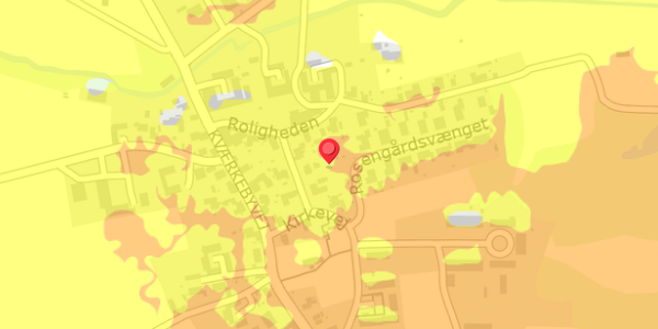 Trafikstøjkort på Kirkevej 40B, 4100 Ringsted