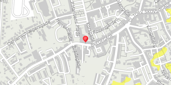 Trafikstøjkort på Bredegade 24, 4200 Slagelse