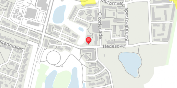 Trafikstøjkort på Cikoriegade 15, 2640 Hedehusene