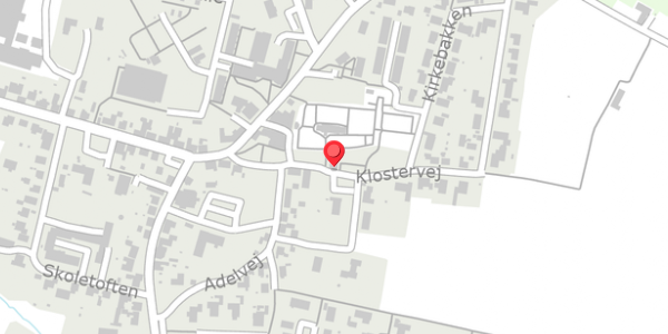 Trafikstøjkort på Klostervej 3, 7830 Vinderup