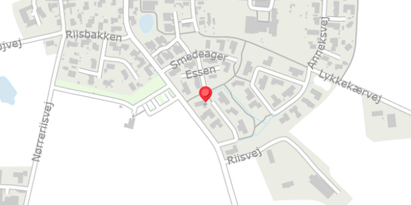 Trafikstøjkort på Hammeren 7, 8382 Hinnerup