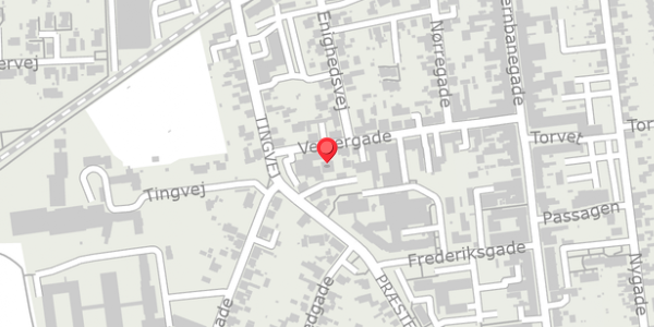 Trafikstøjkort på Vestergade 27, 4690 Haslev