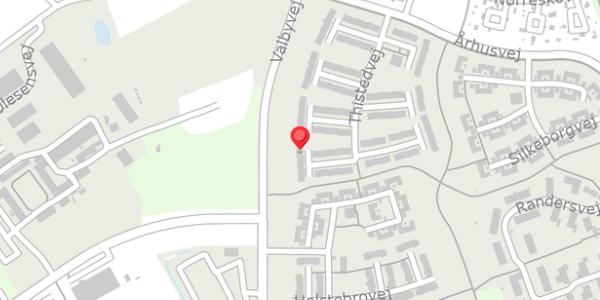 Trafikstøjkort på Thistedvej 9A, 4200 Slagelse