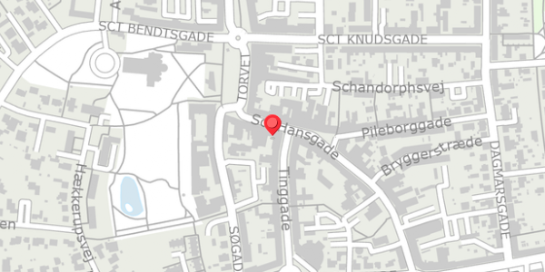 Trafikstøjkort på Tinggade 4E, 4100 Ringsted