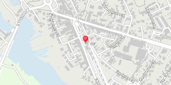 Trafikstøjkort på Klostervej 3, 8680 Ry